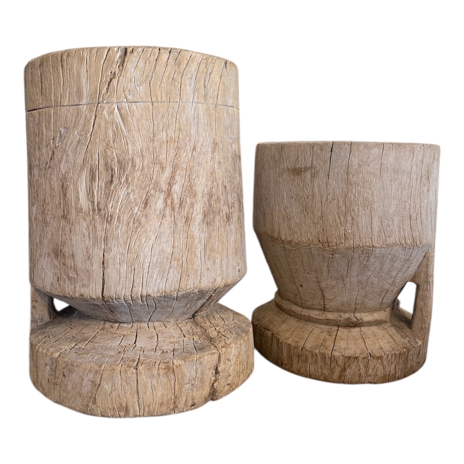 Vintage Wooden Village Mortar