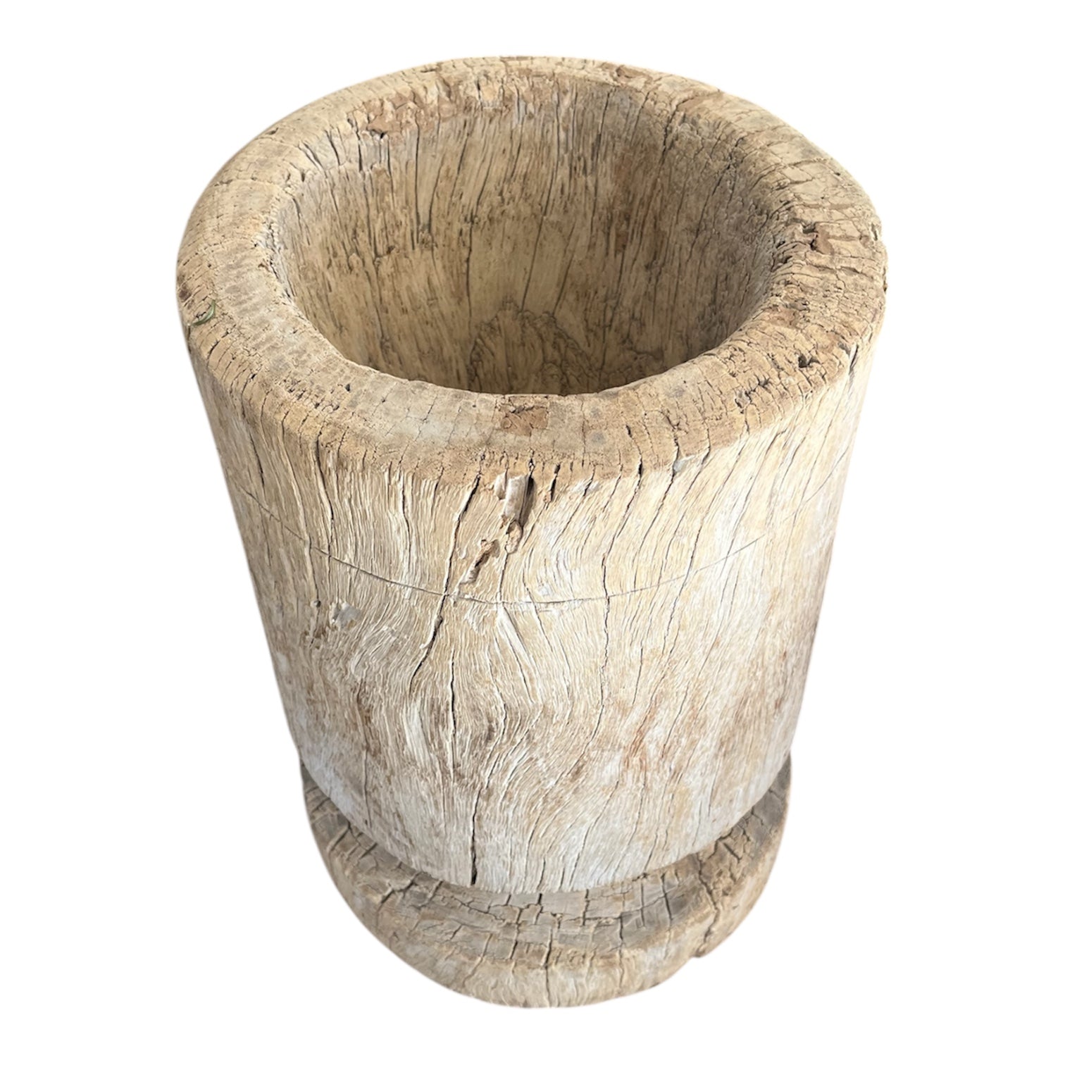 Vintage Wooden Village Mortar