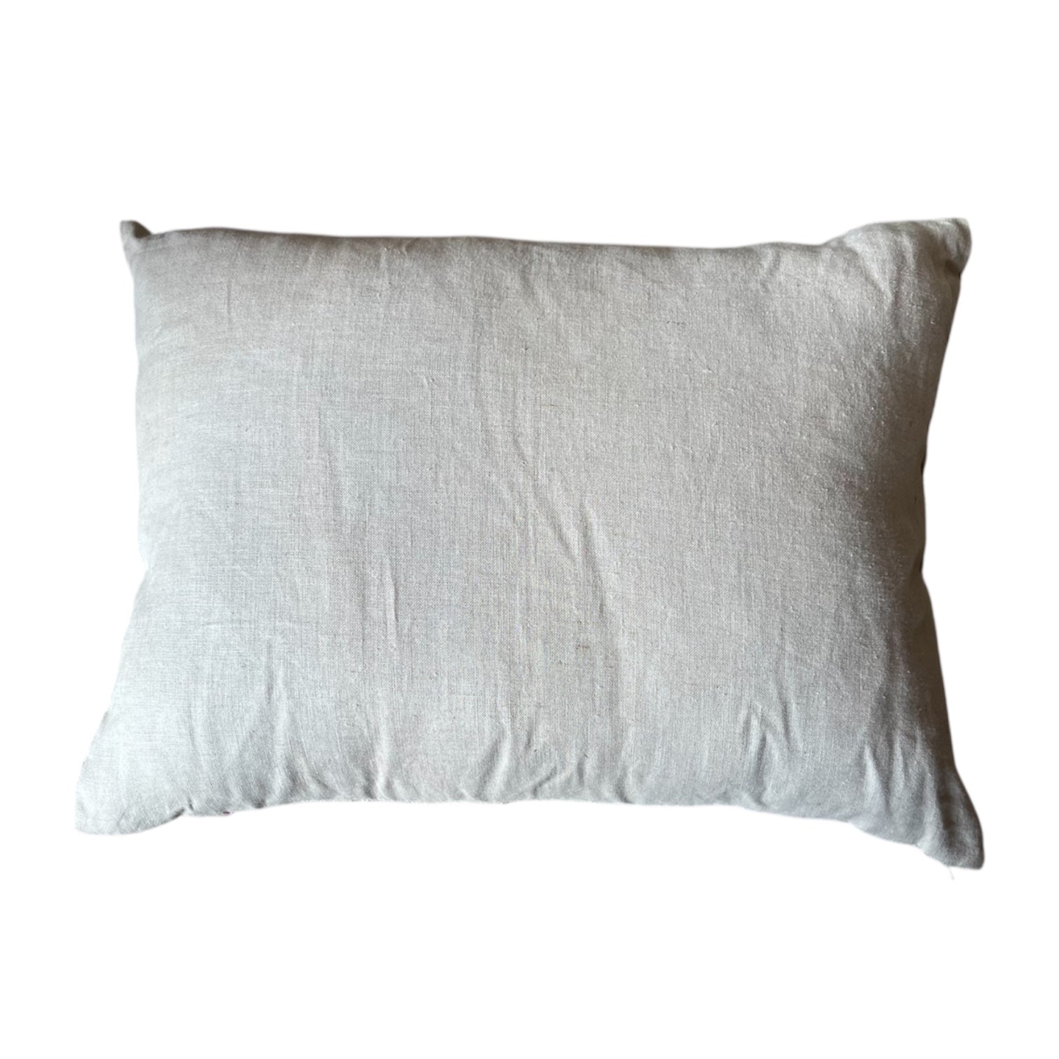 Vintage African Stripe Textile Pillow, 17 x 23