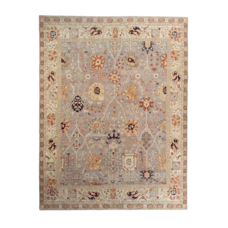 Earthy Oushak Serapi Rug