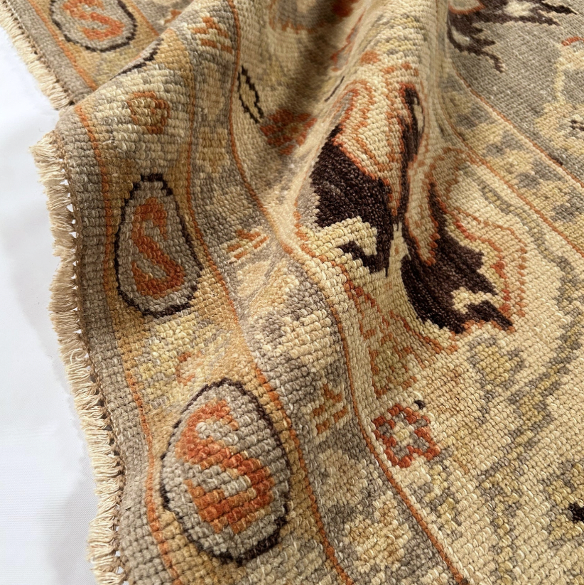 Earthy Oushak Serapi Rug