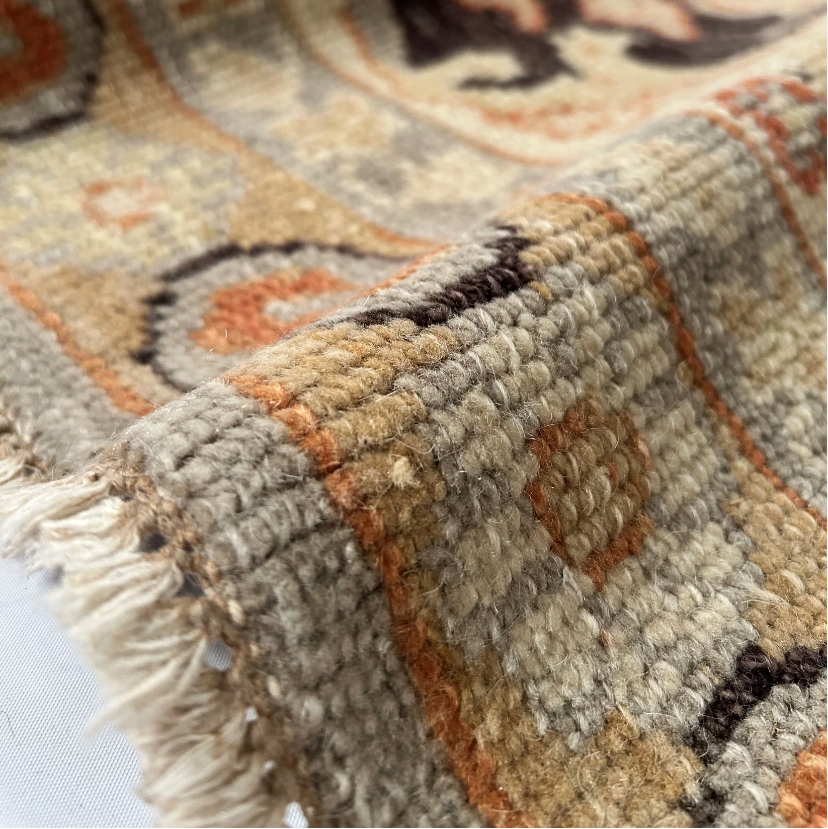 Earthy Oushak Serapi Rug