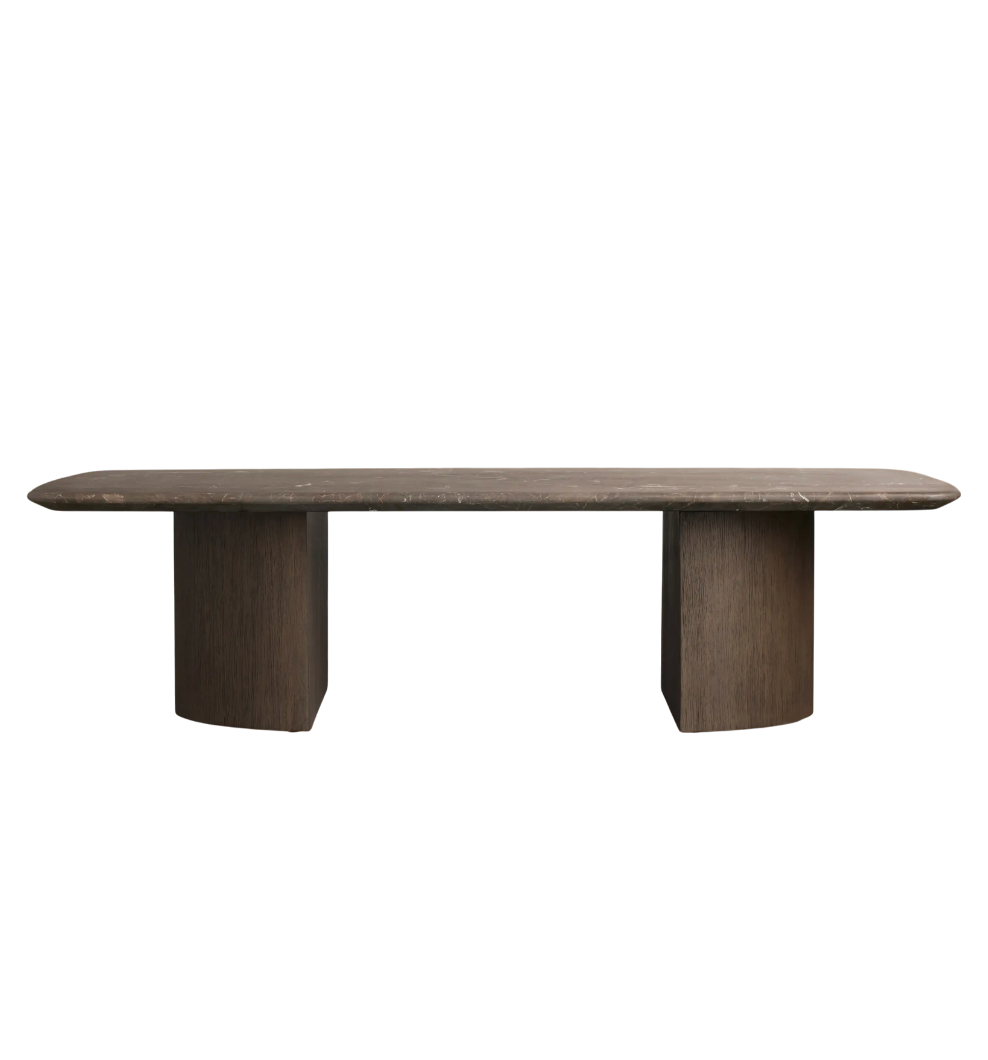 Espresso Stone Marble Coffee Table