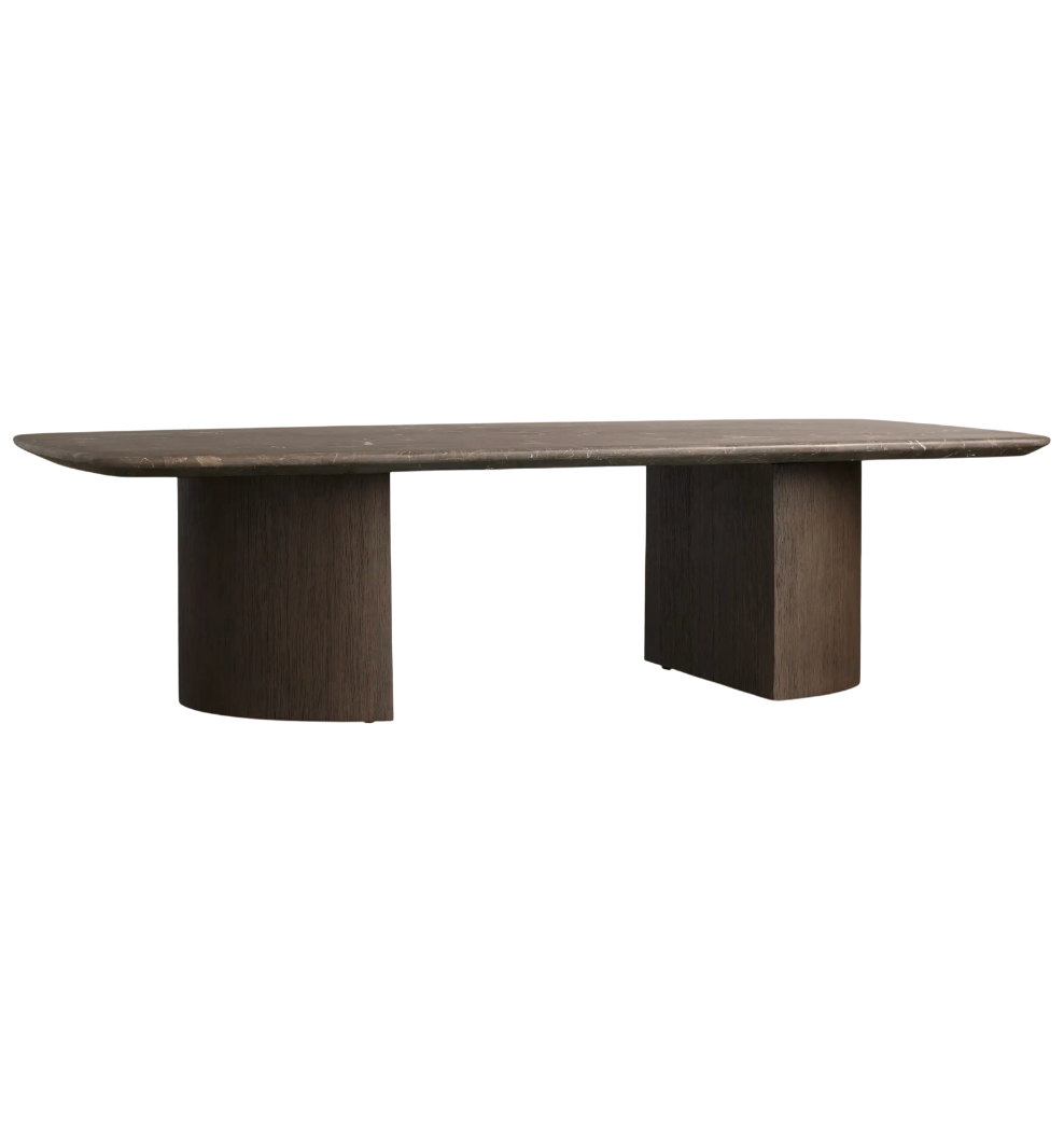 Espresso Stone Marble Coffee Table