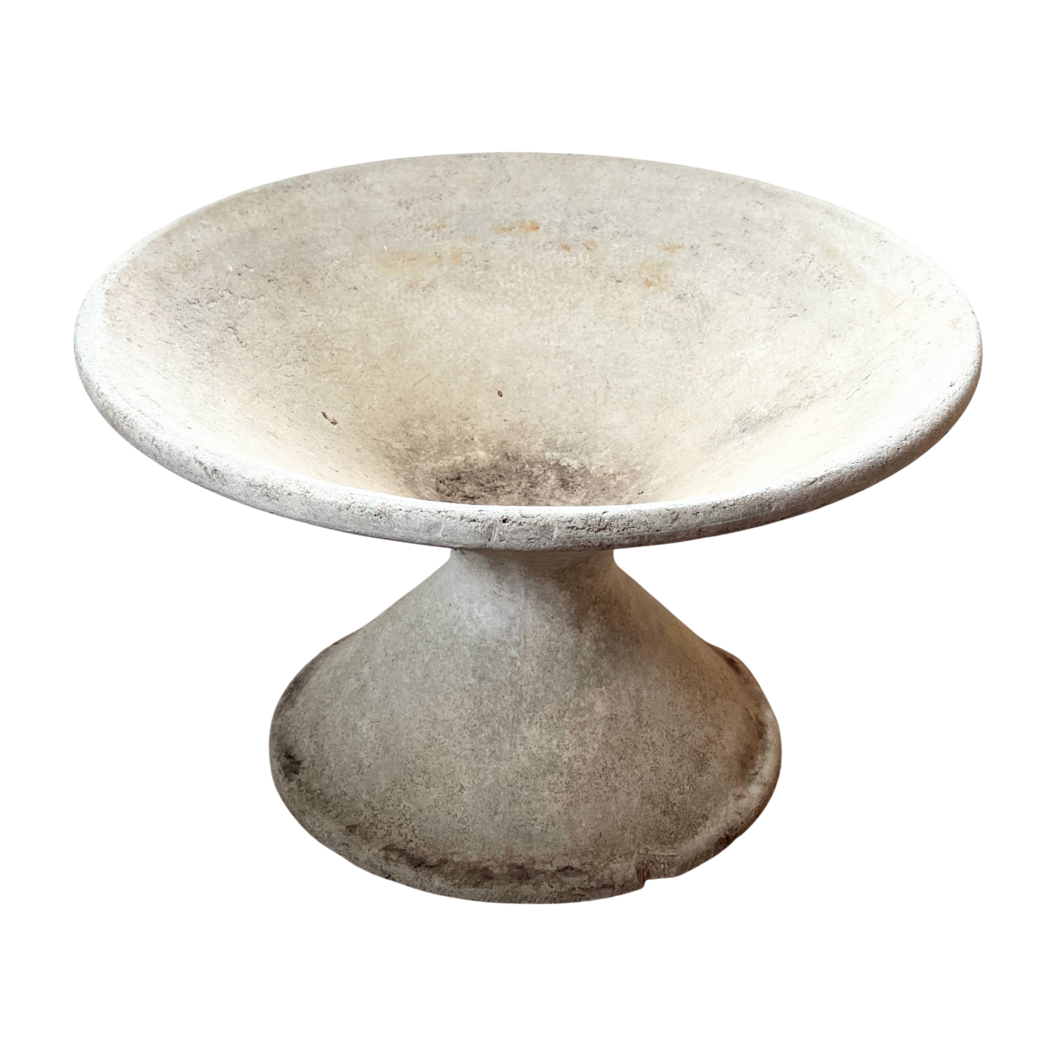 Vintage Willy Guhl Tilted Cement Planter