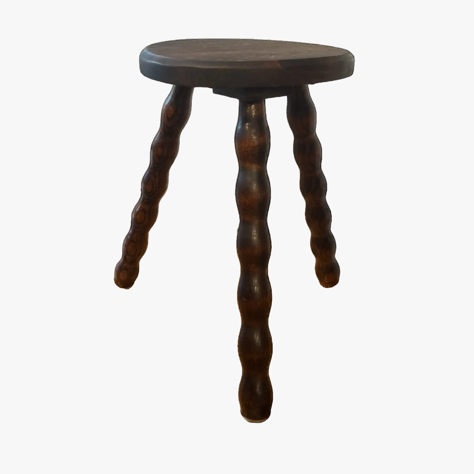Antique Bobbin Milking Stool, Small