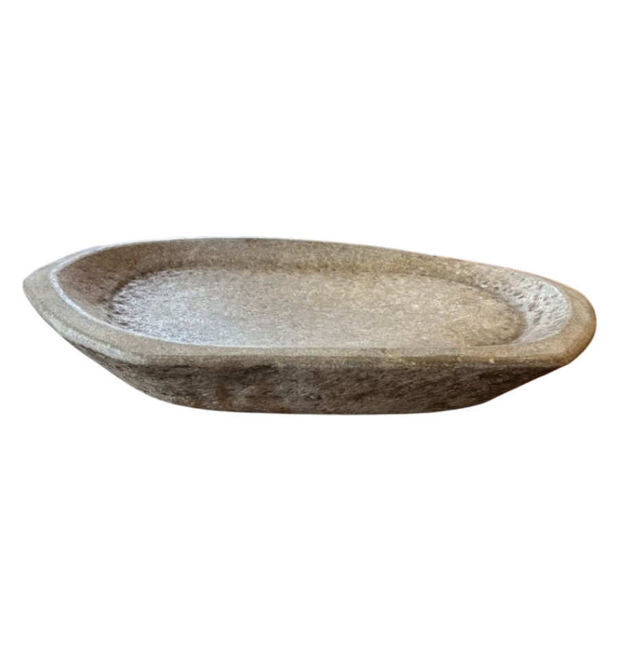Vintage Oval Marble Dish