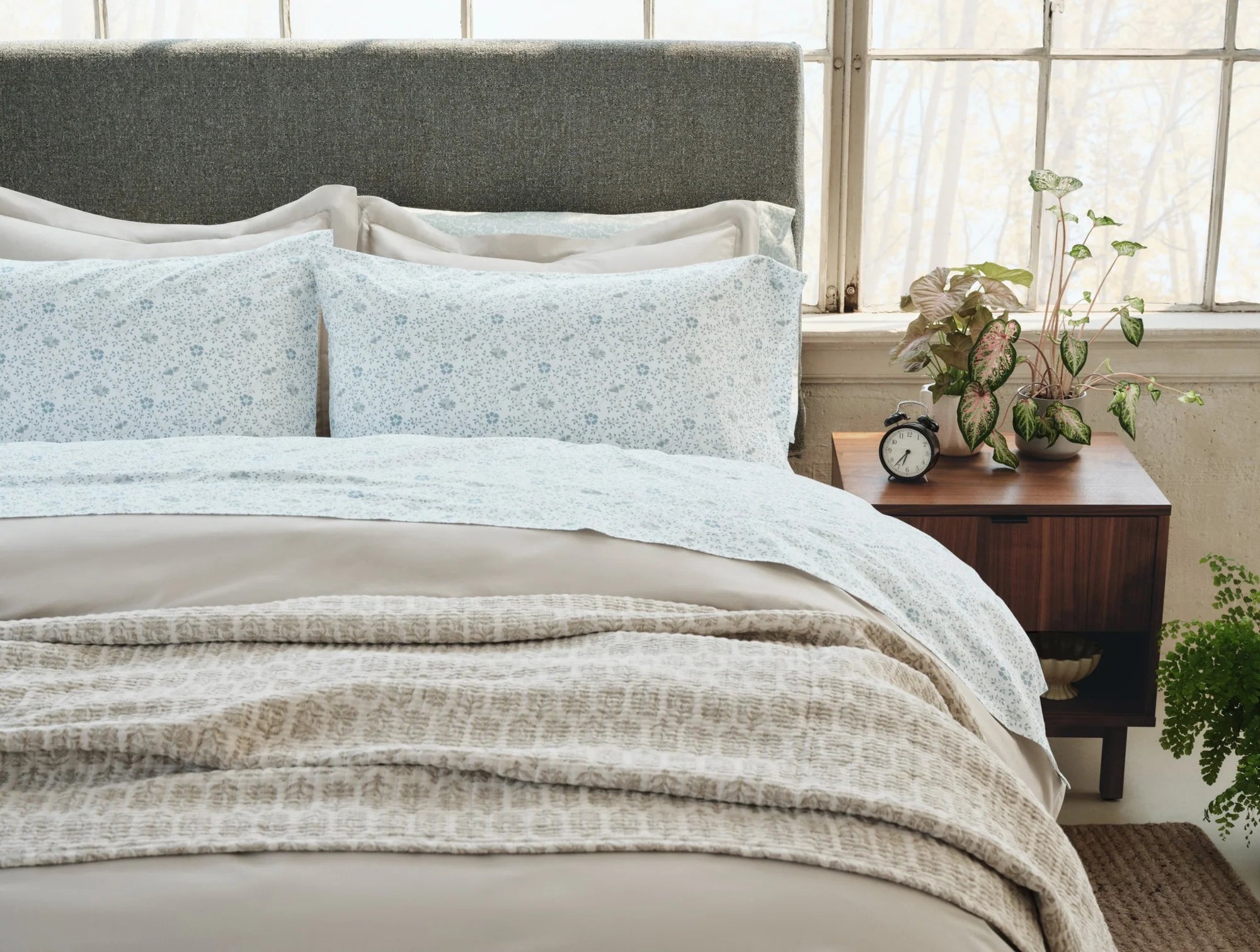 Organic Print Percale Pillowcases