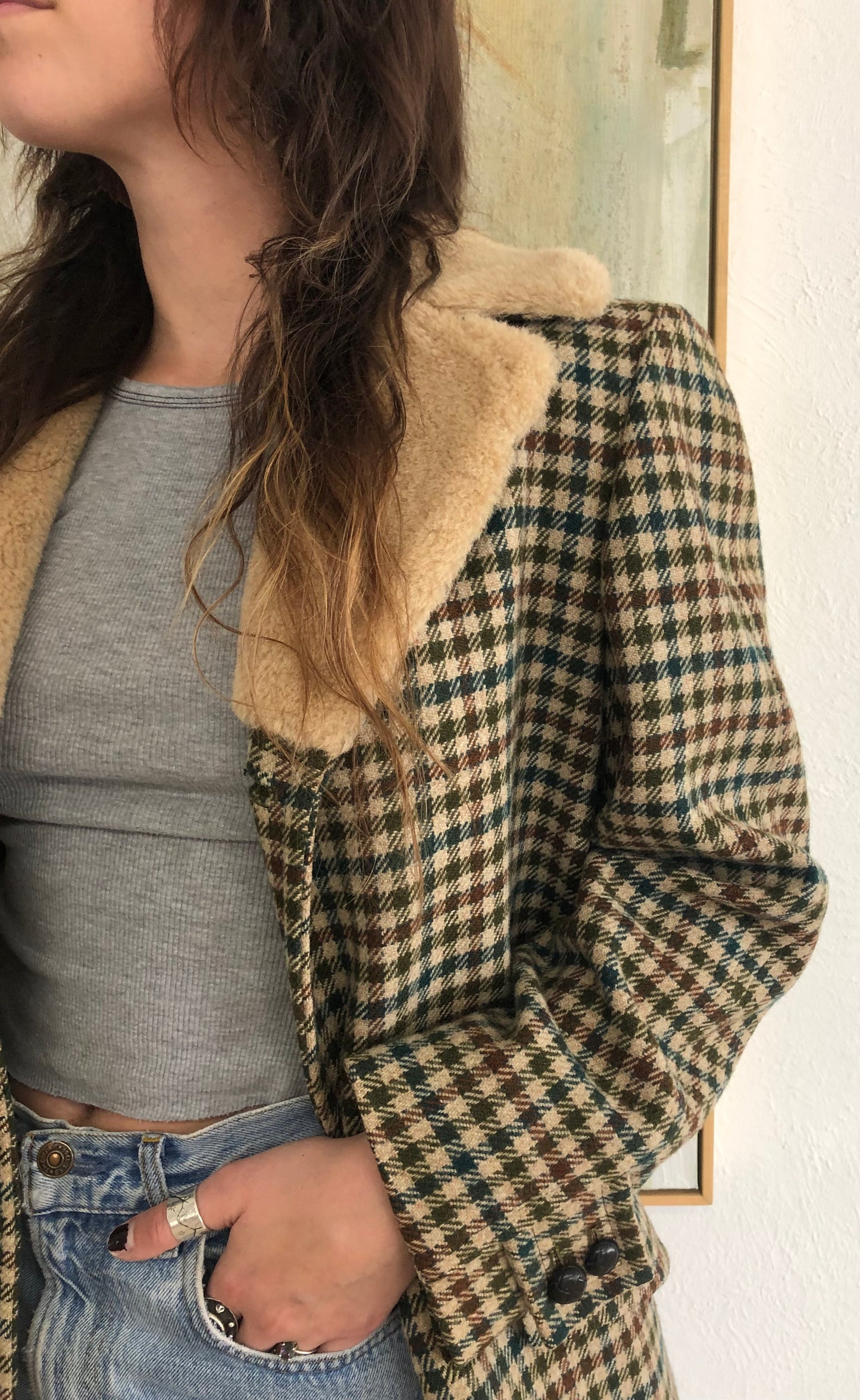 Vintage Pendleton Plaid Wool Coat