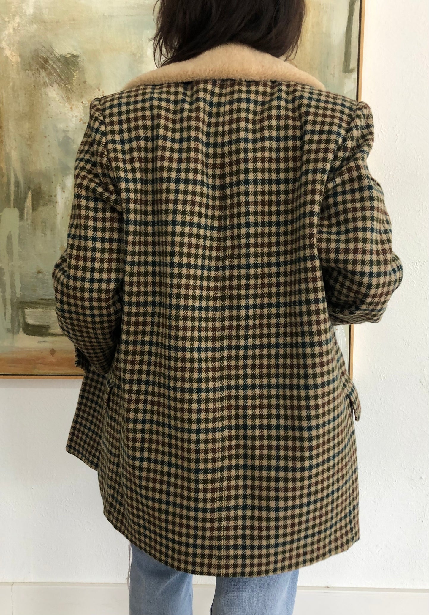 Vintage Pendleton Plaid Wool Coat
