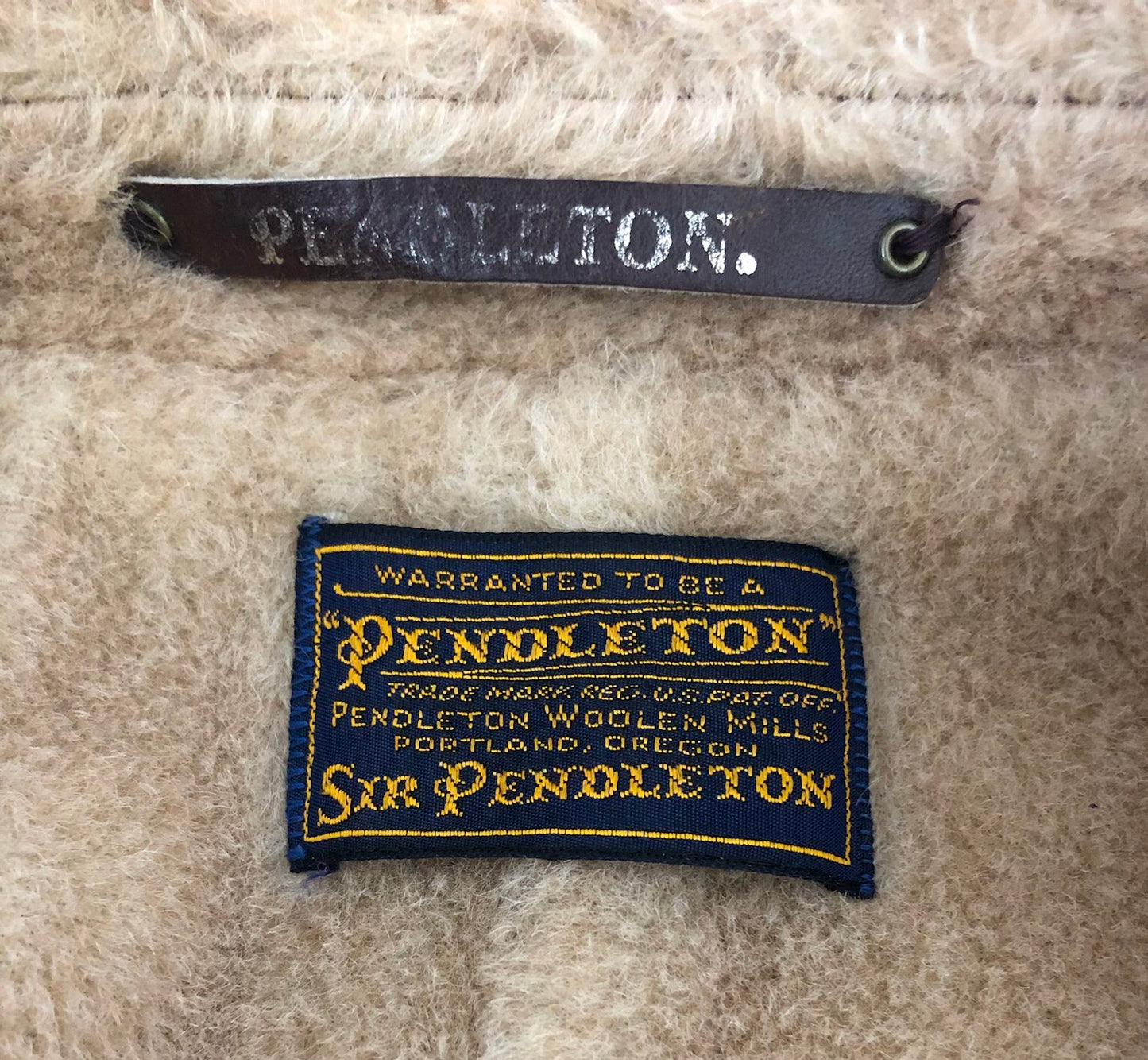 Vintage Pendleton Plaid Wool Coat