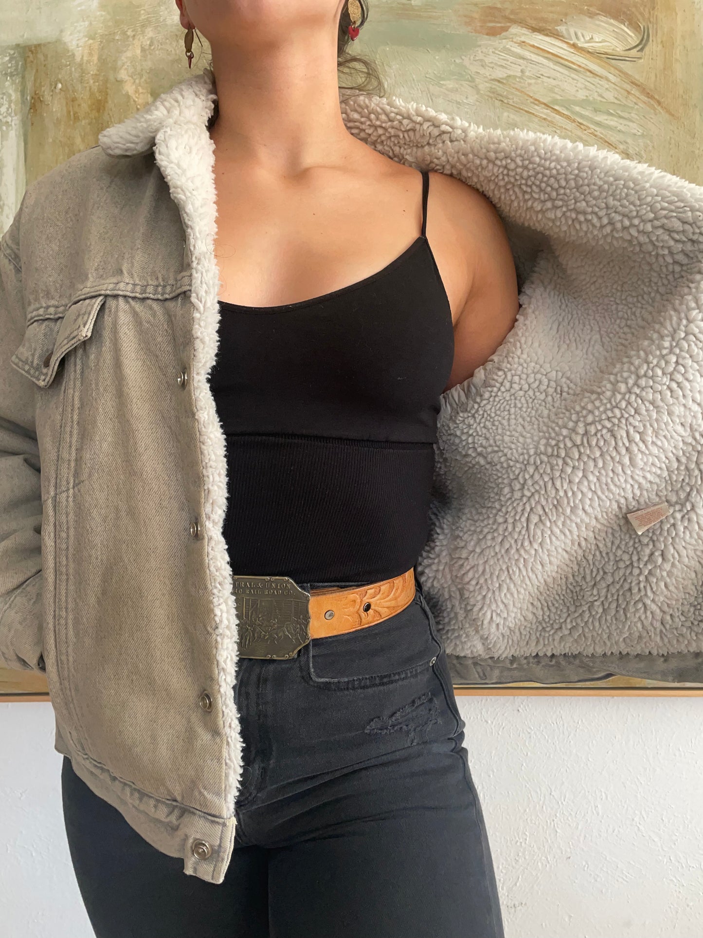 Vintage Levis Denim and Sherpa Jacket