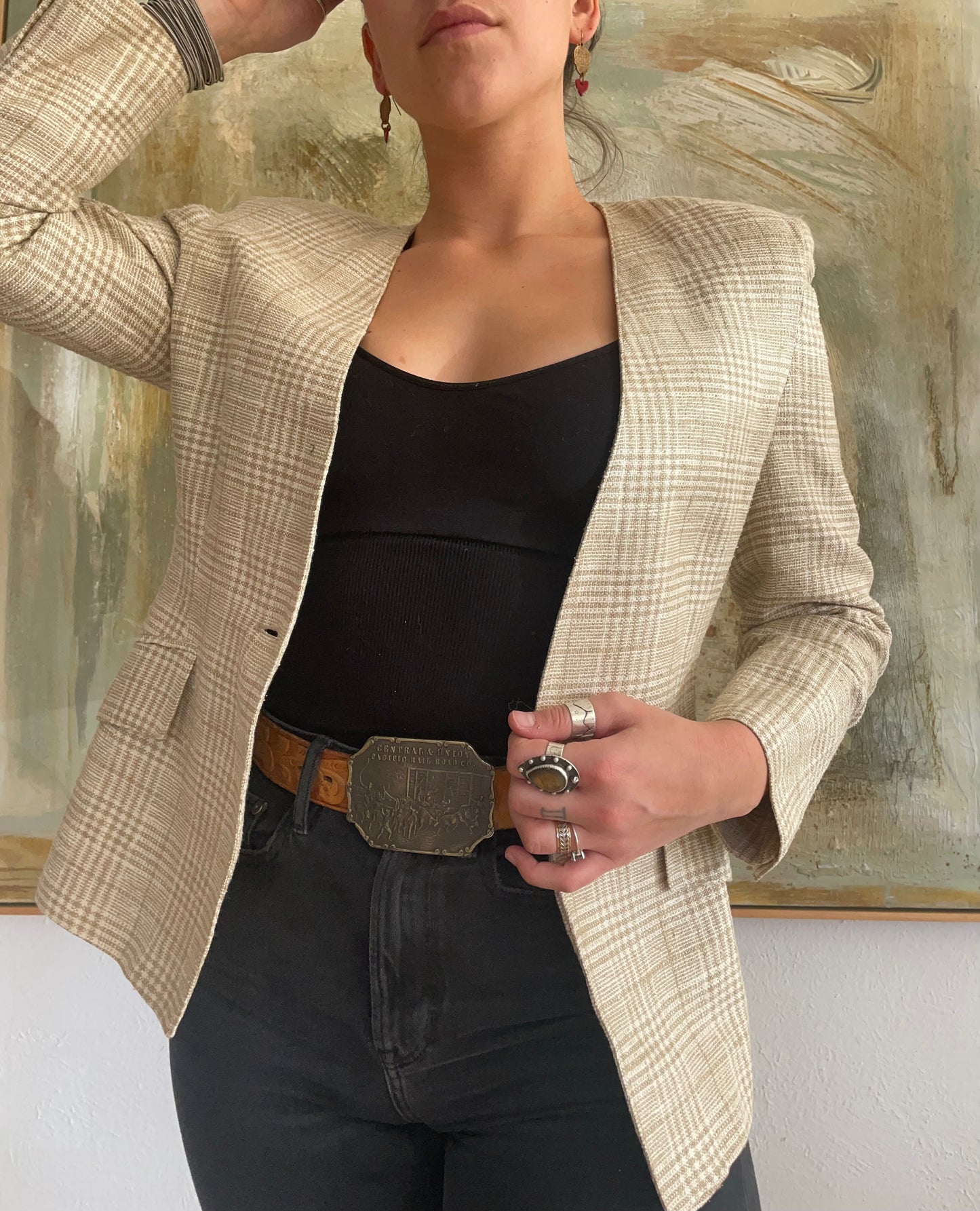 Vintage Plaid Max Mara Blazer