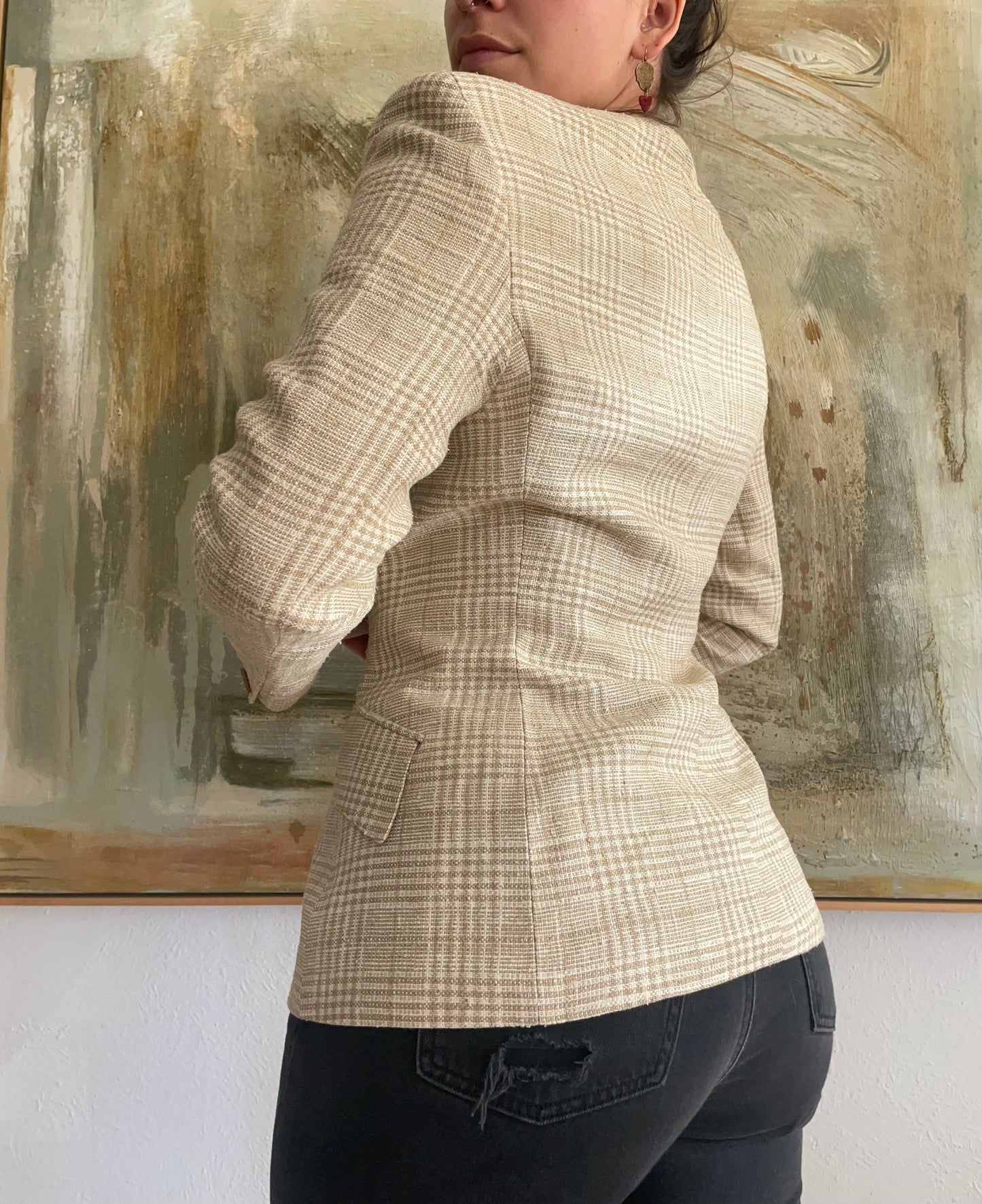 Vintage Plaid Max Mara Blazer