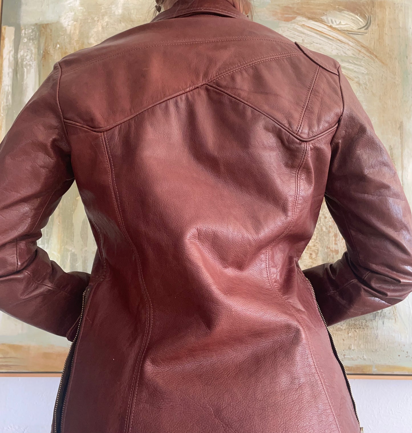 Vintage 1960's East West Musical Instruments Leather Jacket