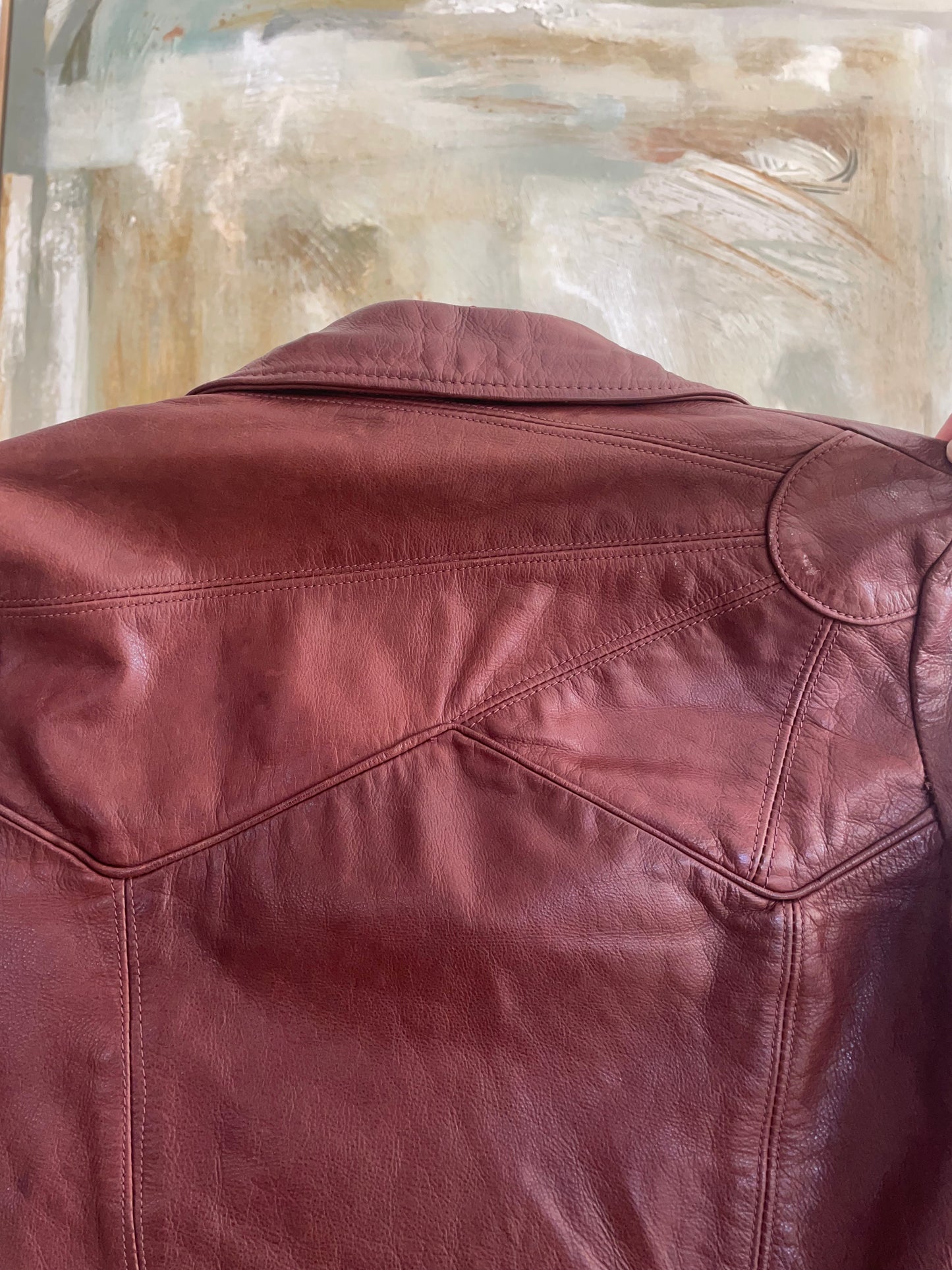 Vintage 1960's East West Musical Instruments Leather Jacket