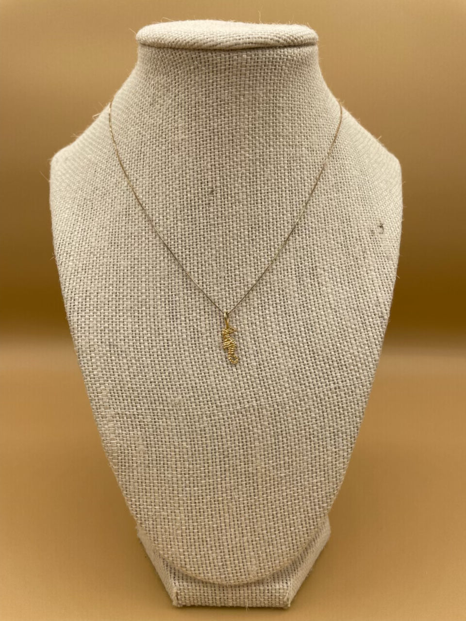 Vintage 14k Gold Seahorse on 14k Gold Chain