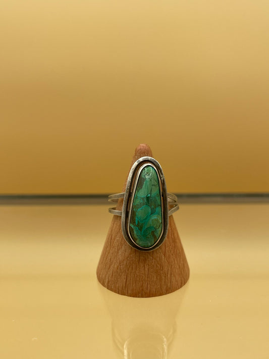 Sterling Silver Malachite Ring