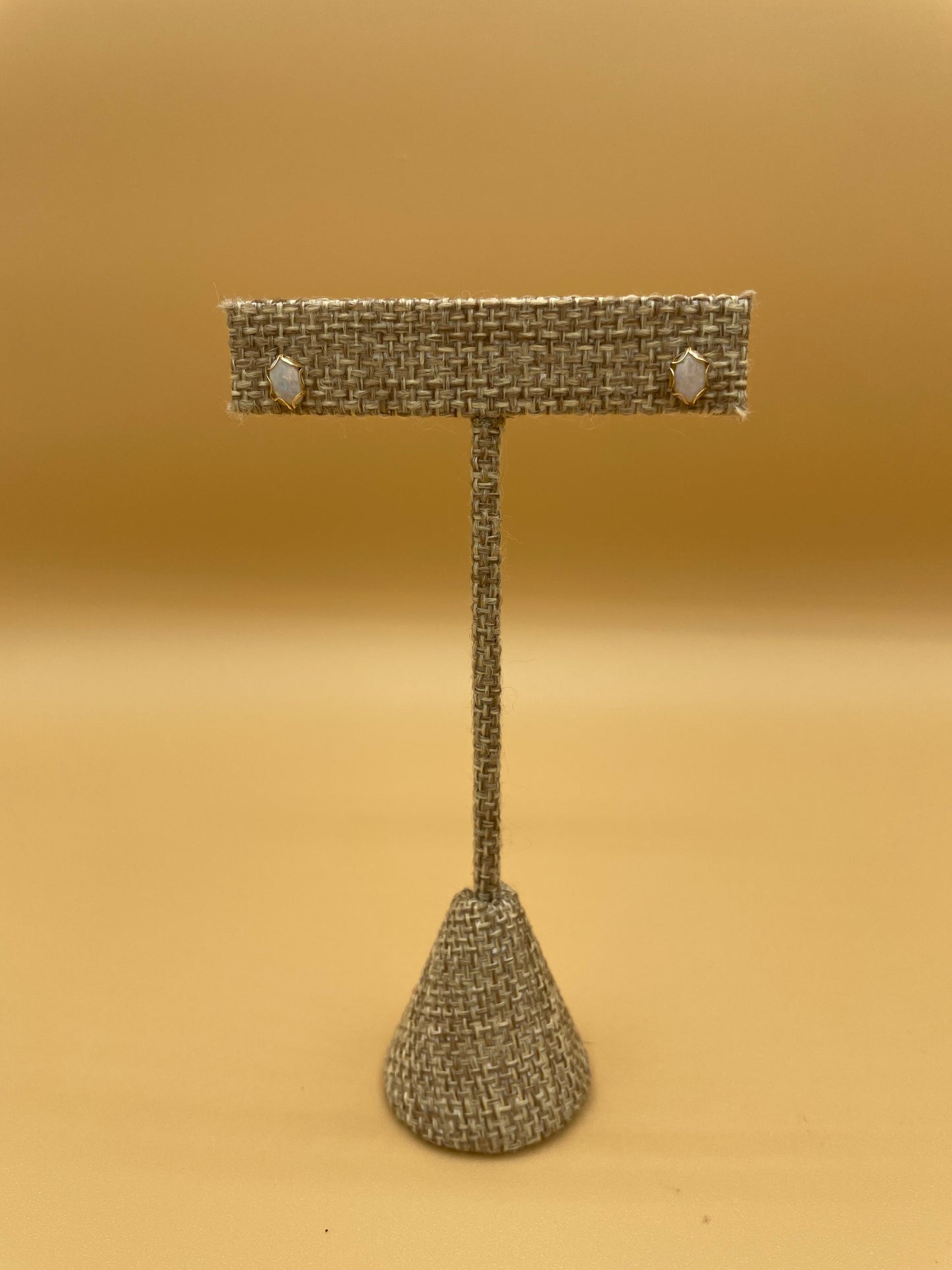 14k Gold and Opal Stud Earrings