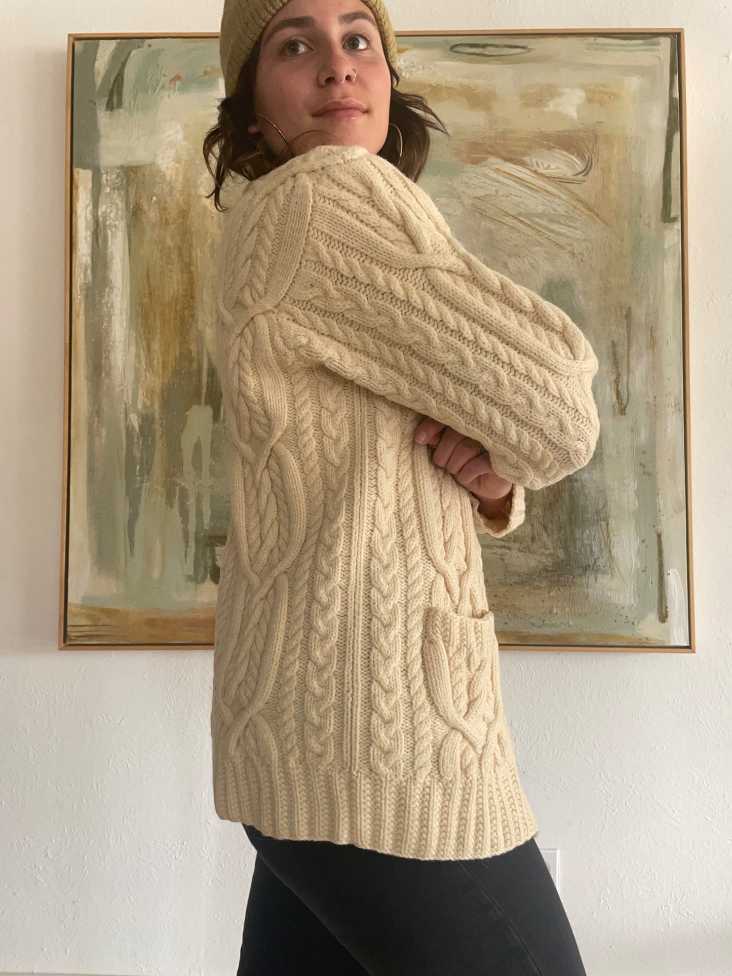 Lauren Ralph Lauren Hand Knit Wool Sweater