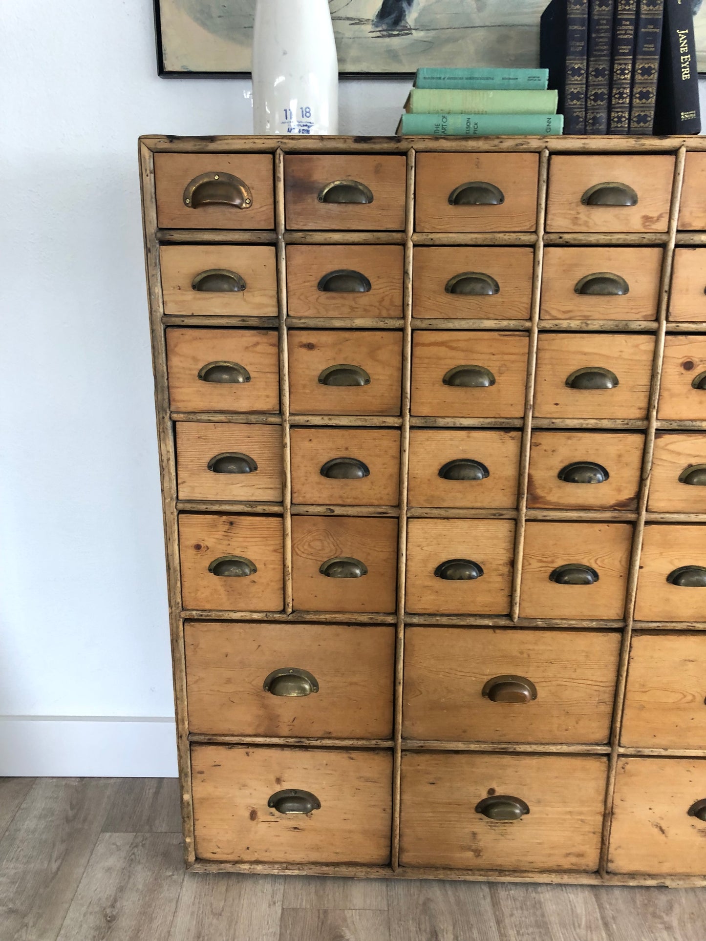 Vintage Pine Apothecary Cabinet
