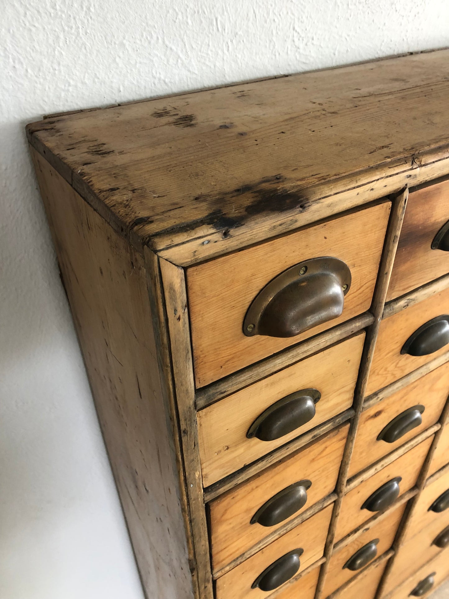 Vintage Pine Apothecary Cabinet