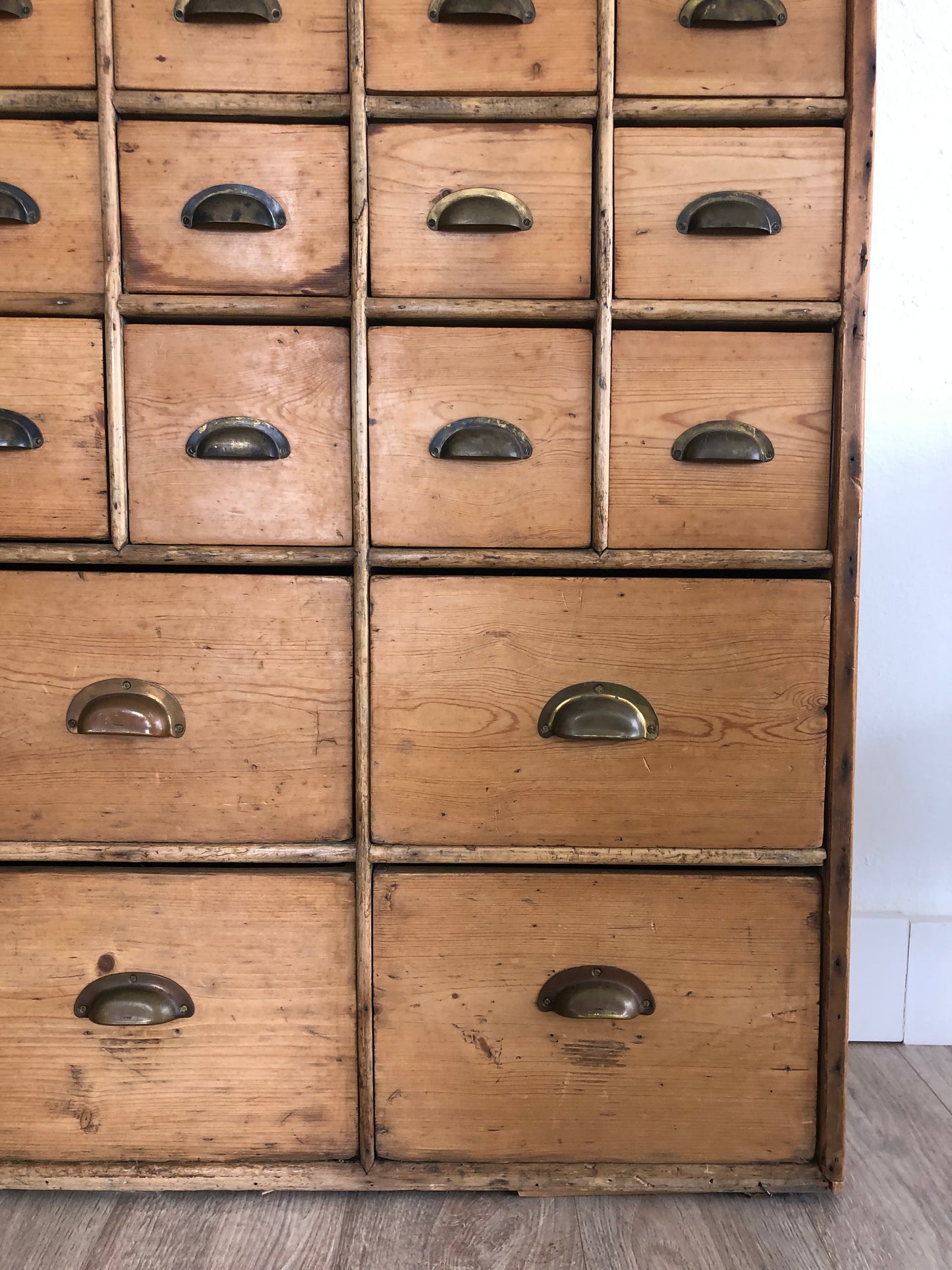 Vintage Pine Apothecary Cabinet
