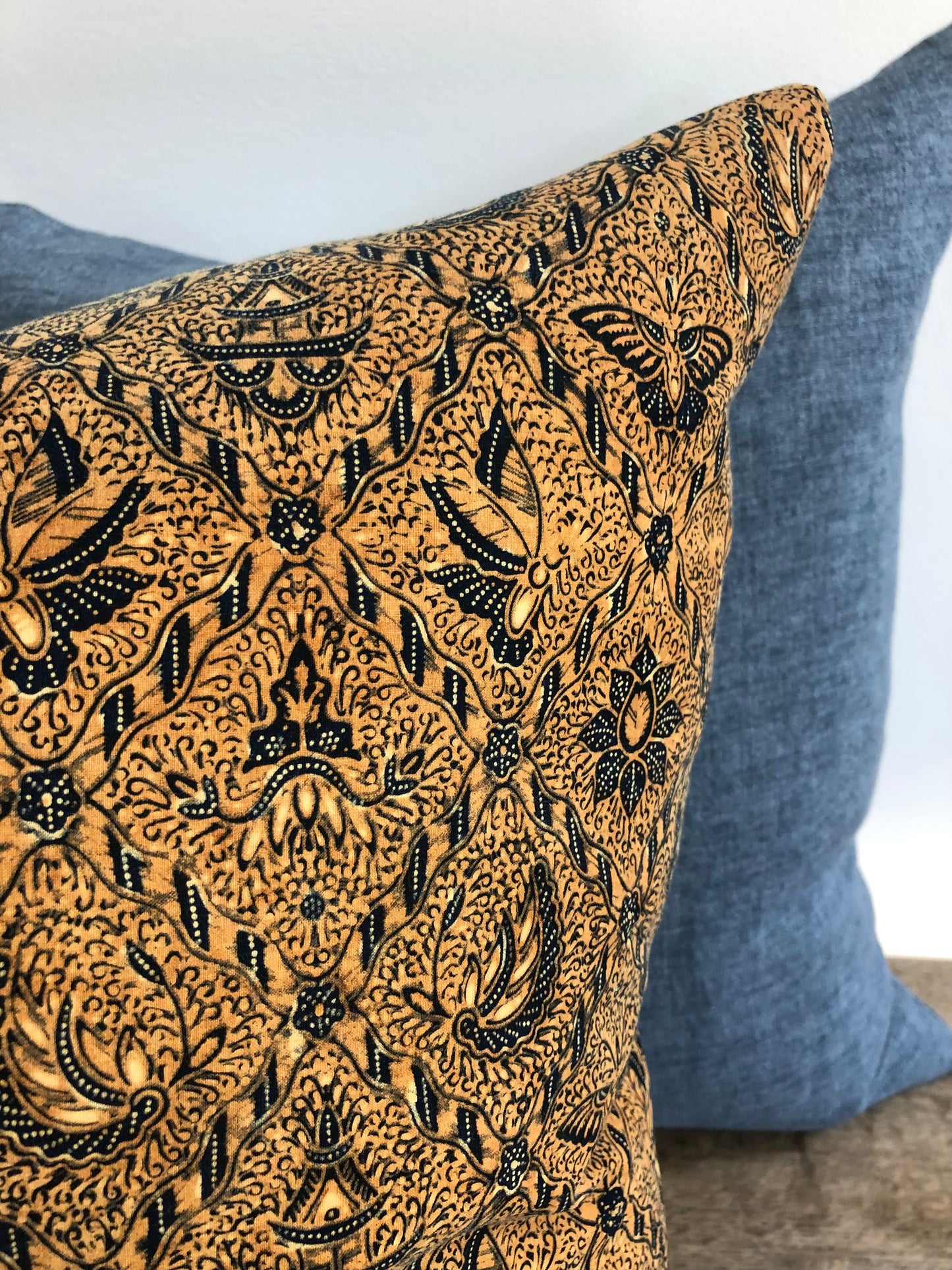 Vintage Indonesian Batik Pillow