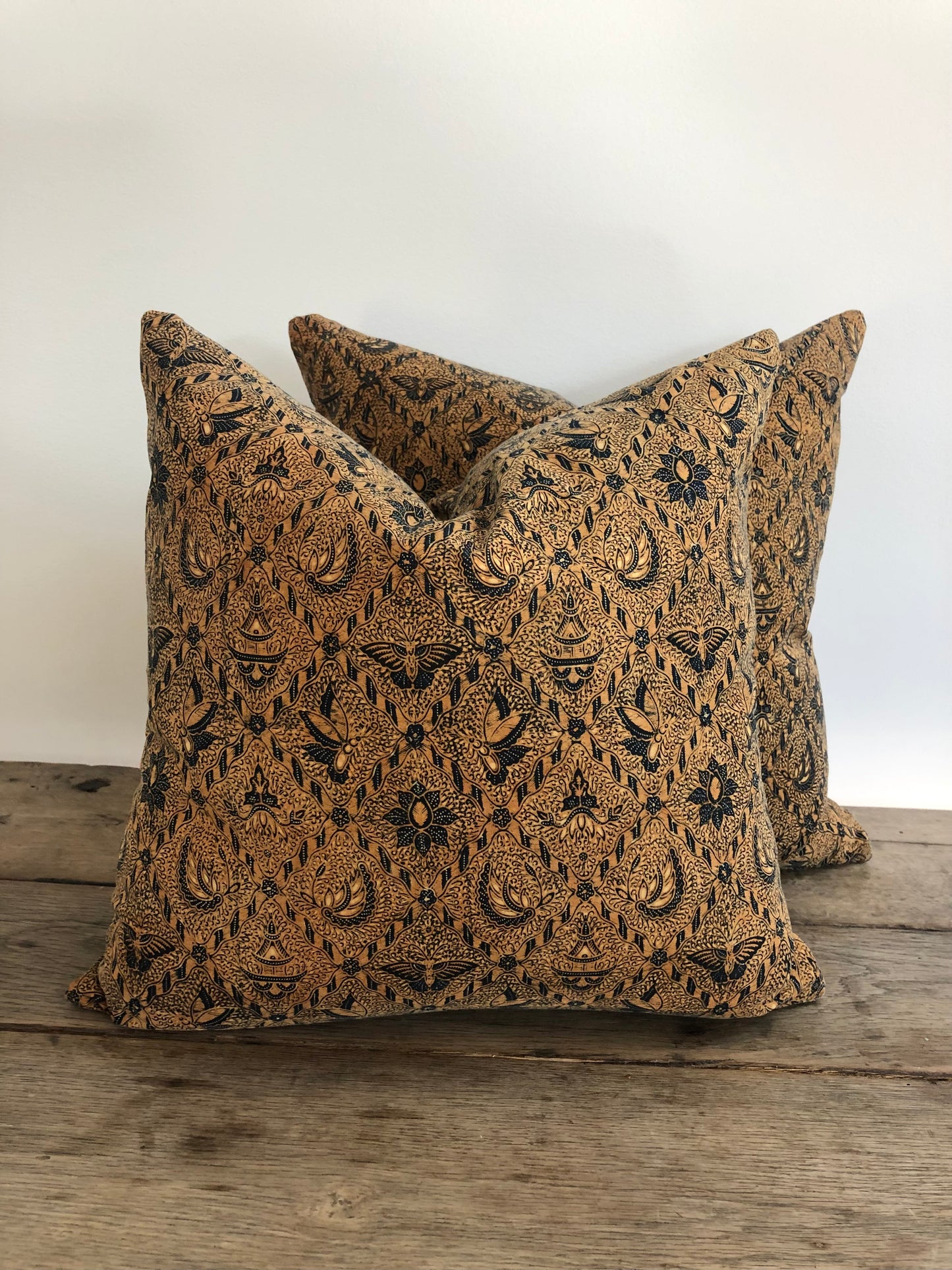 Vintage Indonesian Batik Pillow