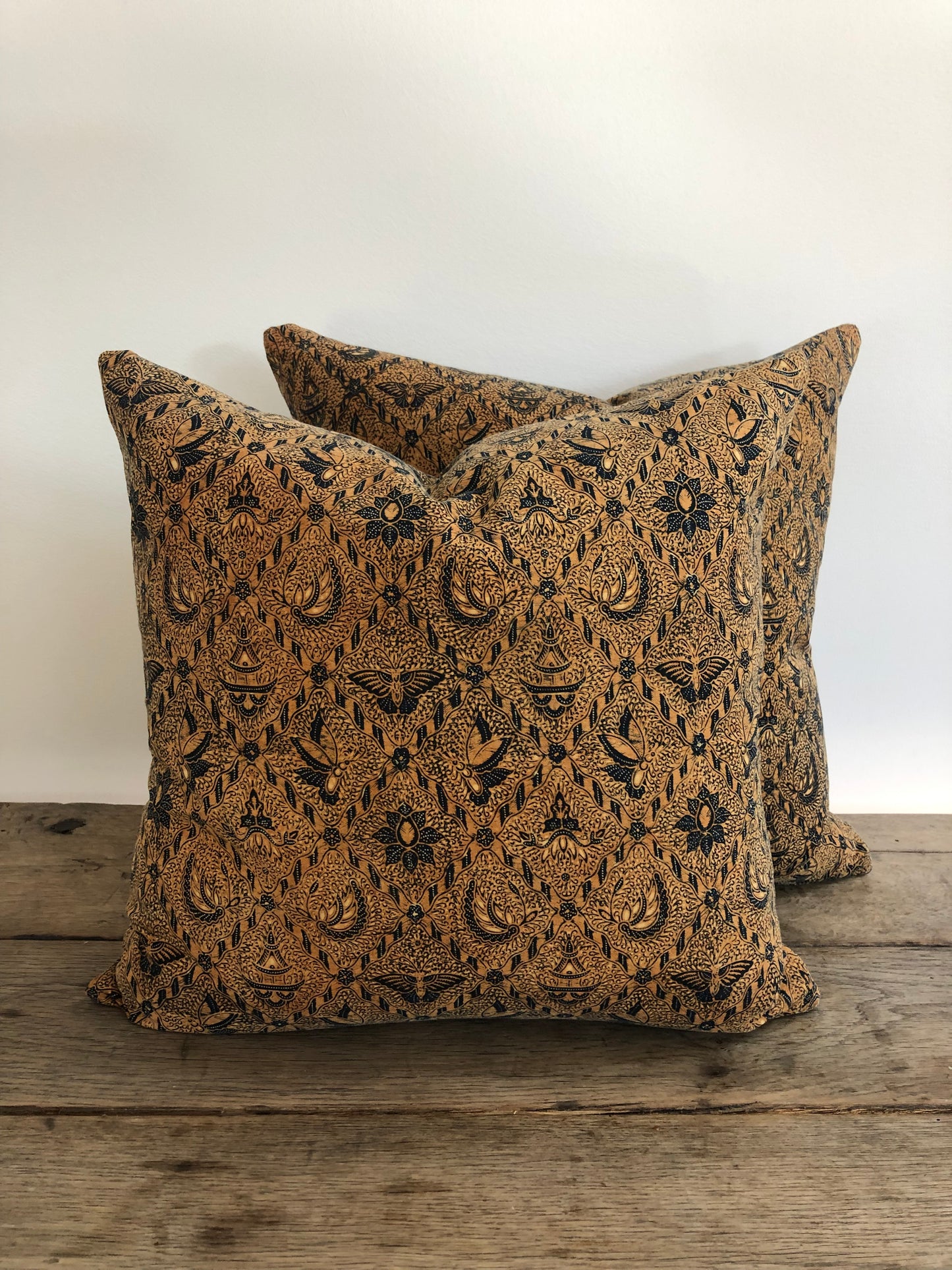 Vintage Indonesian Batik Pillow